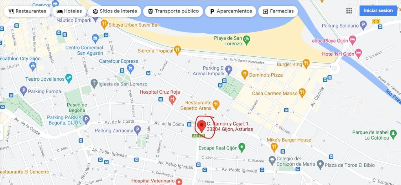 Apto Ramon Y Cajal,1- Centrico Y Cerca De Playa San Lorenzo-3Hab Garaje Opc Gijón Exteriör bild