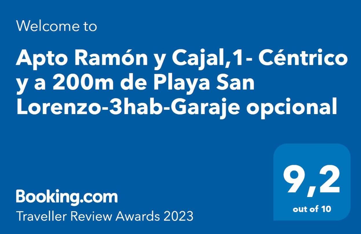 Apto Ramon Y Cajal,1- Centrico Y Cerca De Playa San Lorenzo-3Hab Garaje Opc Gijón Exteriör bild